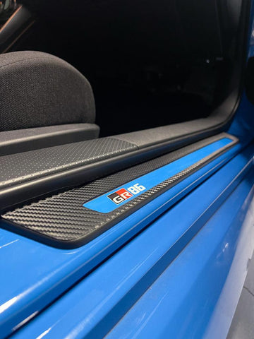 3D Carbon Door Sill Overlay Part 1 (Lower) - 2022+ BRZ / GR86 - StickerFab
