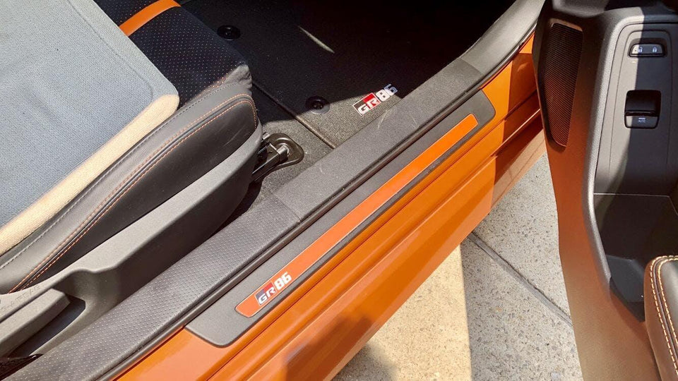 3D Carbon Door Sill Overlay Part 1 (Lower) - 2022+ BRZ / GR86 - StickerFab