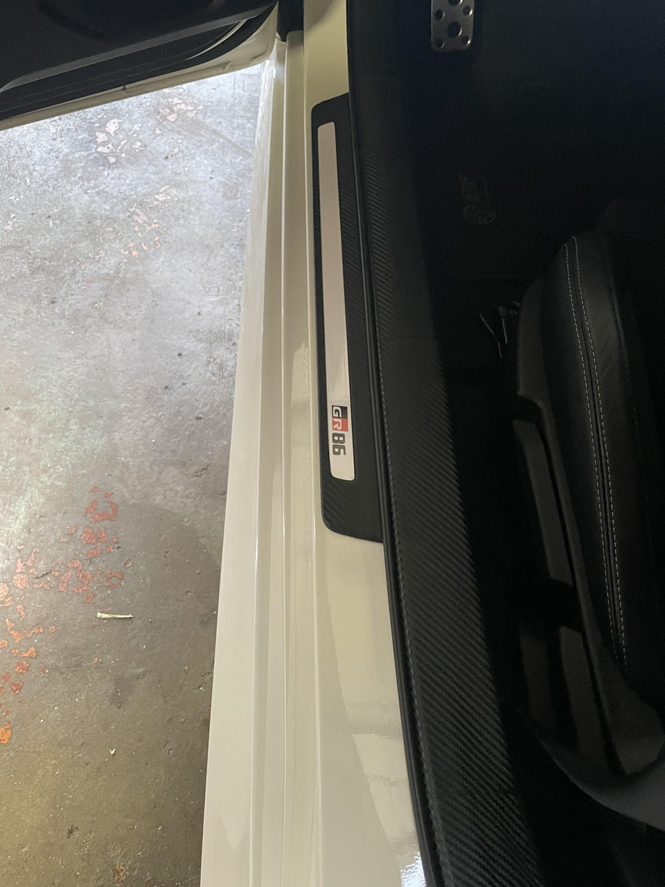 3D Carbon Door Sill Overlay Part 1 (Lower) - 2022+ BRZ / GR86 - StickerFab