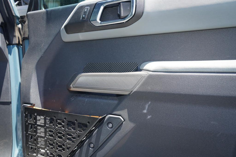 3D Carbon Inner Door Protectors (Behind Handles) - 2021+ Bronco - StickerFab