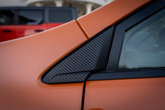 3D Carbon Quarter Window Trim Overlay - 2022+ Subaru WRX - StickerFab