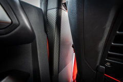 3D Carbon Seatbelt Trim Protector - 2021+ Bronco 4 Door - StickerFab