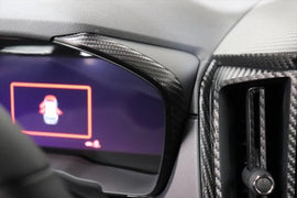 3D Carbon Speedometer Outer Trim Overlays (Front) - 2022+ WRX - StickerFab