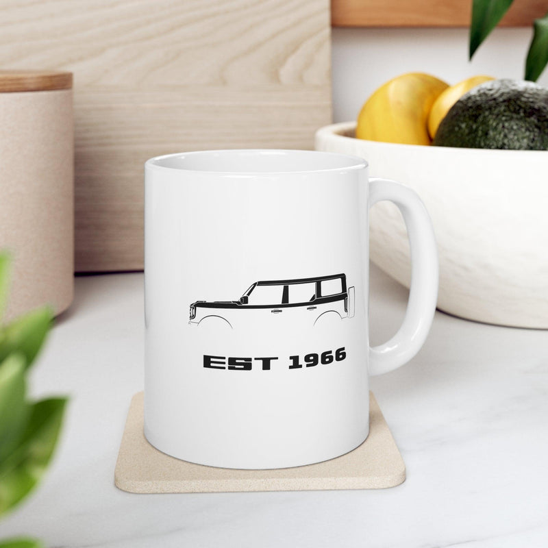 4 Door Est 1966 Ceramic Mug 11oz - StickerFab