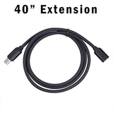 USB-C Male to Female 40" Extension Cable - Universal - StickerFab