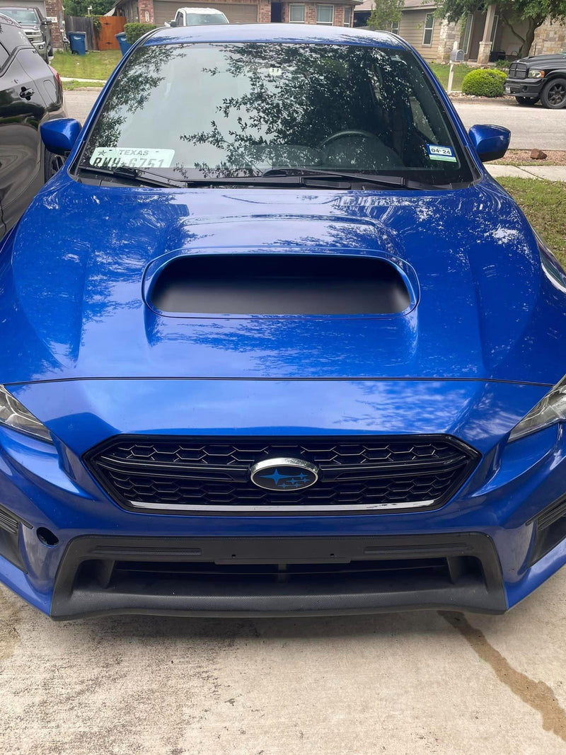 3D Carbon Hood Scoop Overlay for 2015-2021 Subaru WRX / STI - StickerFab