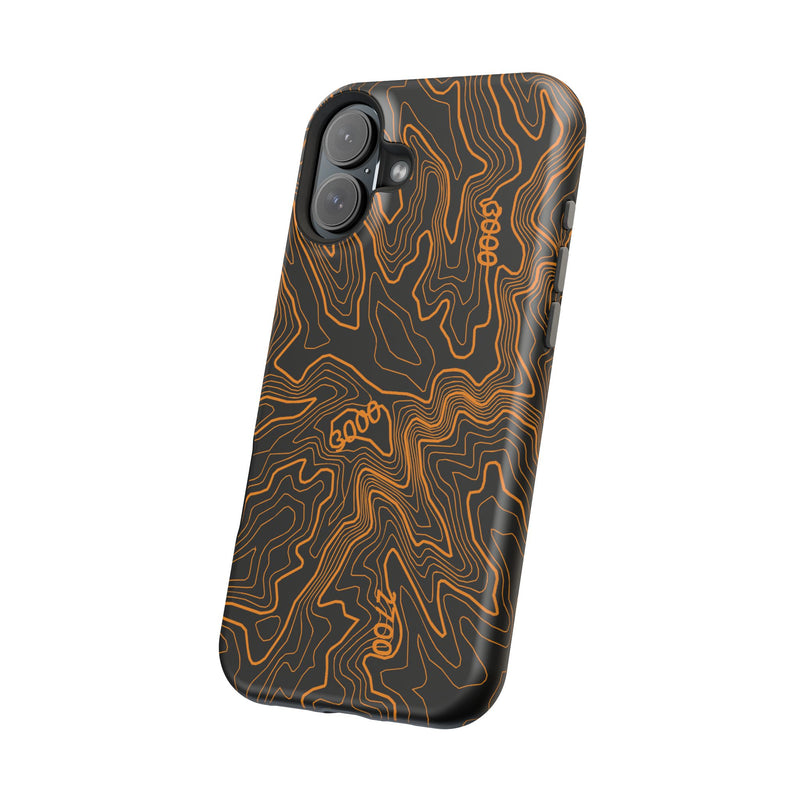 iPhone Magsafe Case - Badlands Topographic Design