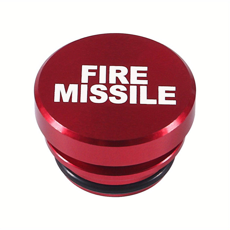 OSD Aluminum Car Cigarette Lighter Button - FIRE MISSILE EJECT PANIC - Universal - StickerFab