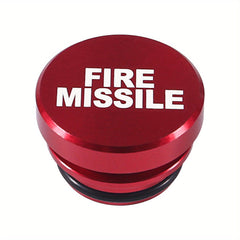 OSD Aluminum Car Cigarette Lighter Button - FIRE MISSILE EJECT PANIC - Universal - StickerFab