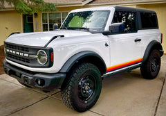 Retro Vintage Lower Door Protection - 2021+ Bronco - StickerFab