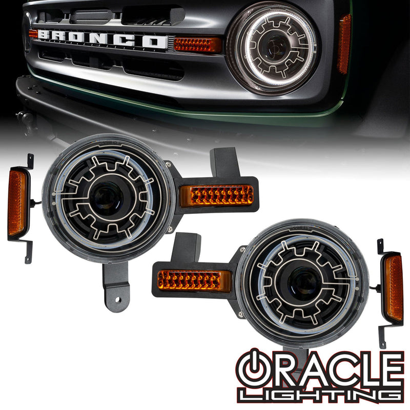 Oracle Oculus Bi-LED Projector Headlights w/ Heated Lenses - 2021+ Bronco