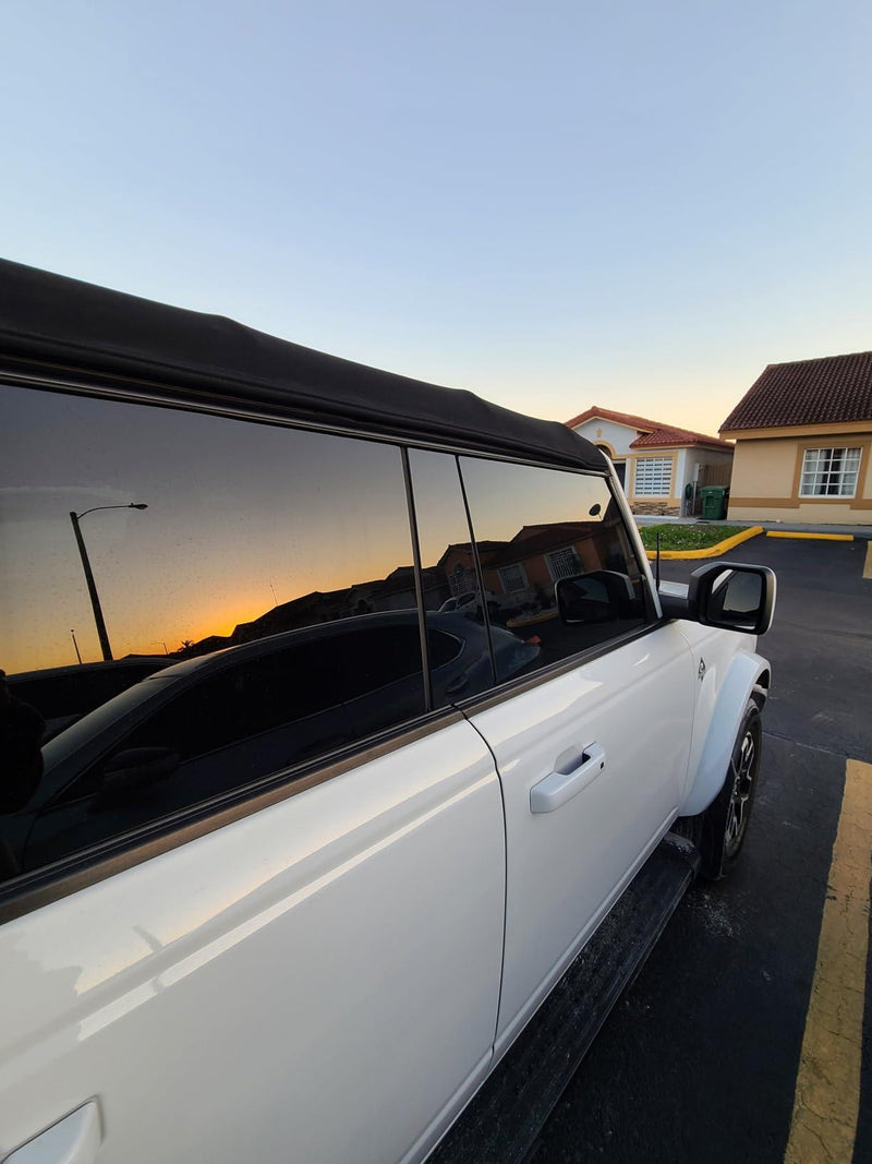 OSD Gloss Black Trim Pillar Overlays - 2021+ Bronco 4 Door - StickerFab