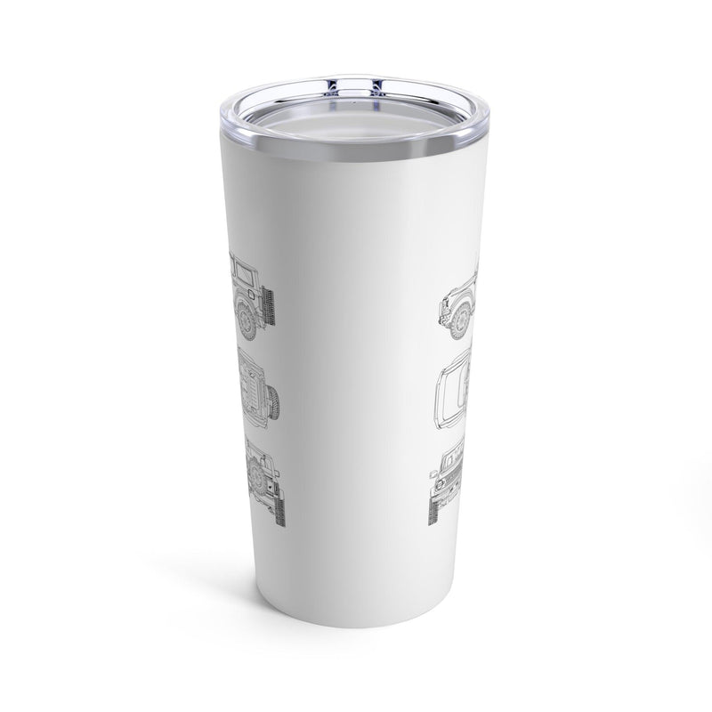 6th Gen Blueprint Tumbler 20oz - StickerFab