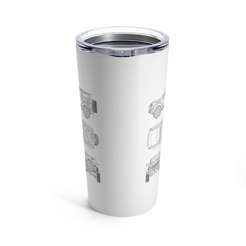 6th Gen Blueprint Tumbler 20oz - StickerFab