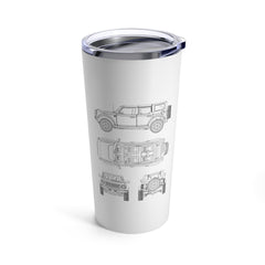 6th Gen Blueprint Tumbler 20oz - StickerFab