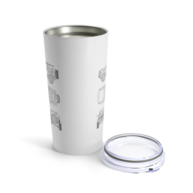 6th Gen Blueprint Tumbler 20oz - StickerFab