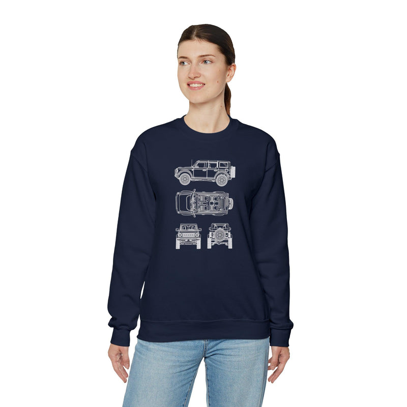 6th Gen Blueprints Sweatshirt - StickerFab