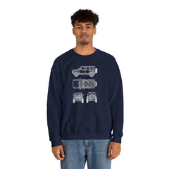 6th Gen Blueprints Sweatshirt - StickerFab