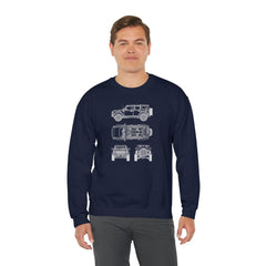 6th Gen Blueprints Sweatshirt - StickerFab