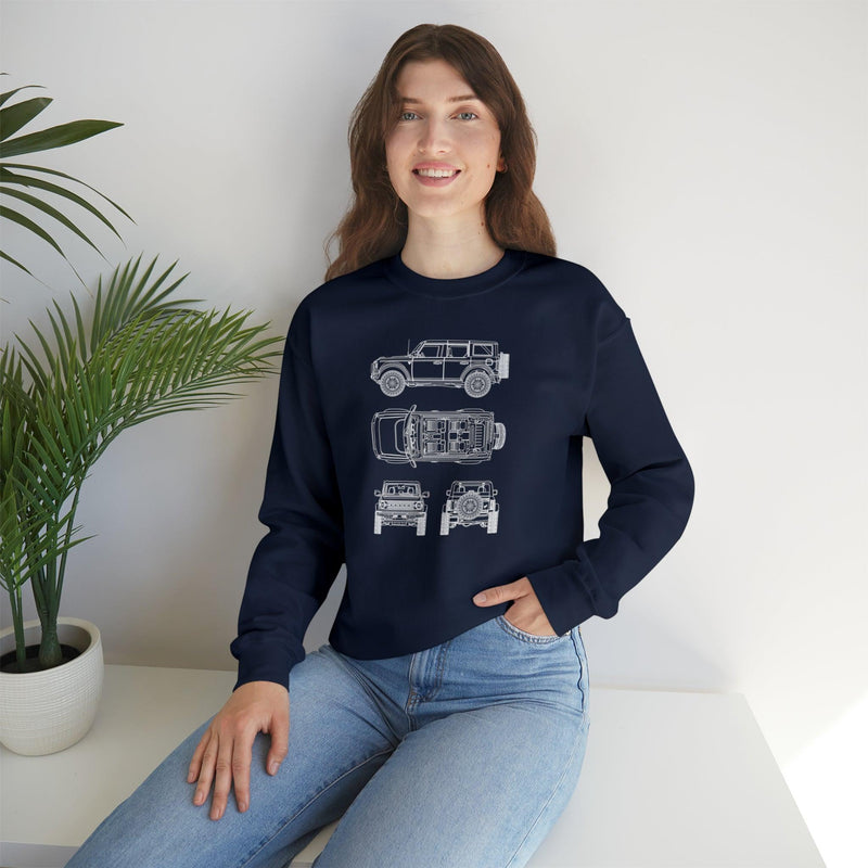 6th Gen Blueprints Sweatshirt - StickerFab