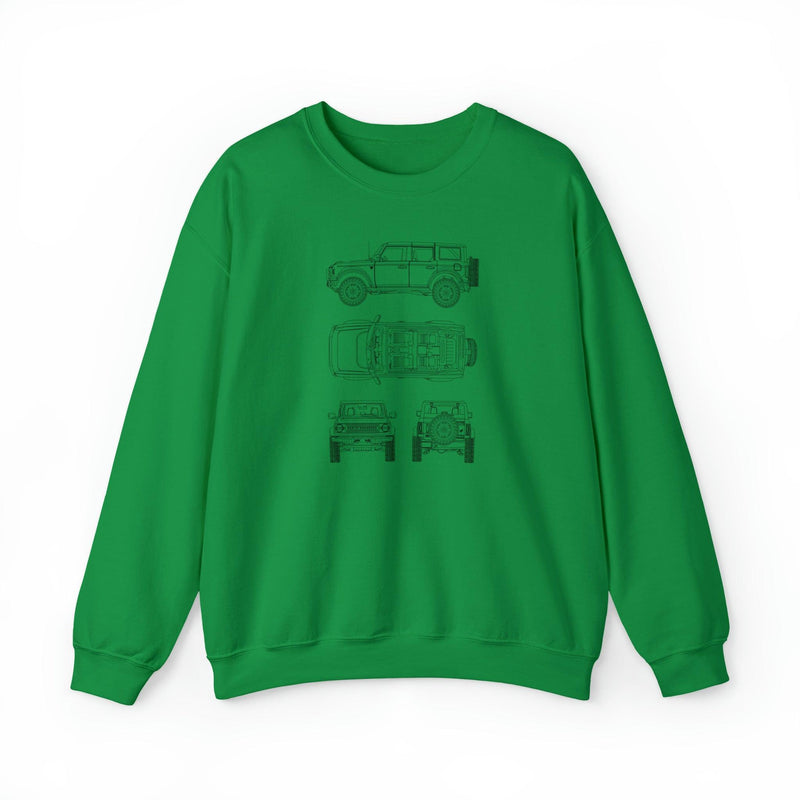 6th Gen Blueprints Sweatshirt - StickerFab