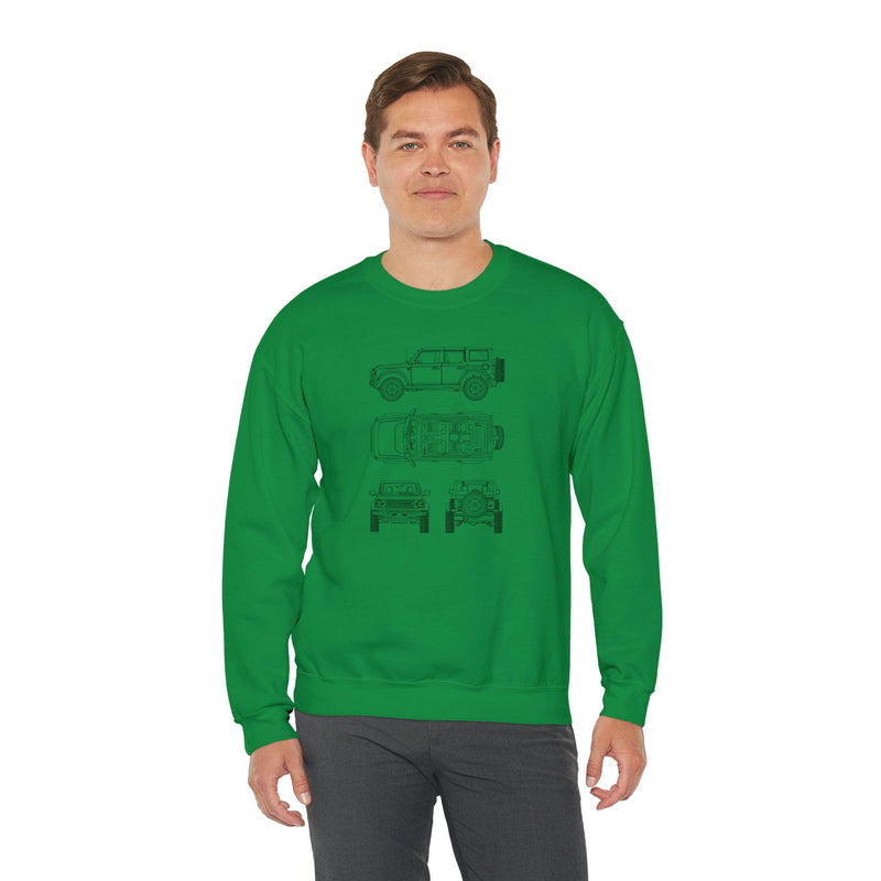 6th Gen Blueprints Sweatshirt - StickerFab