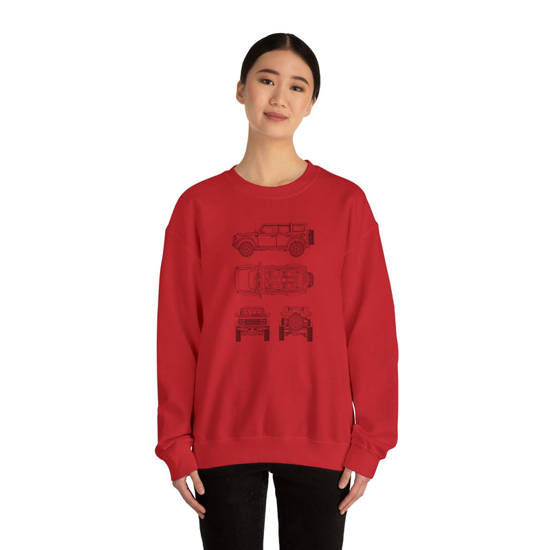 6th Gen Blueprints Sweatshirt - StickerFab