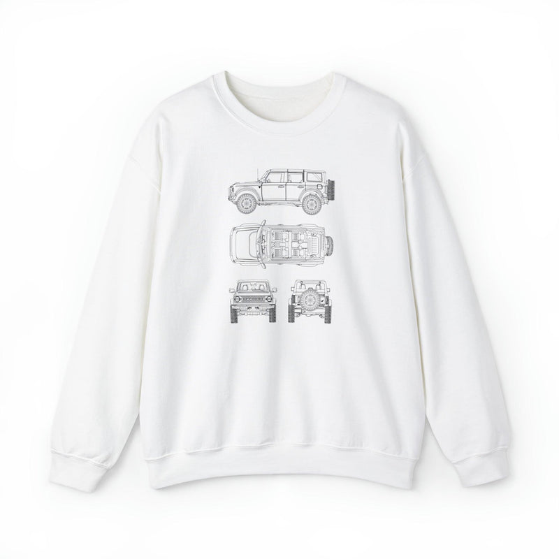 6th Gen Blueprints Sweatshirt - StickerFab