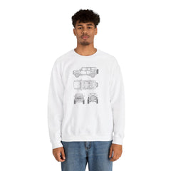 6th Gen Blueprints Sweatshirt - StickerFab