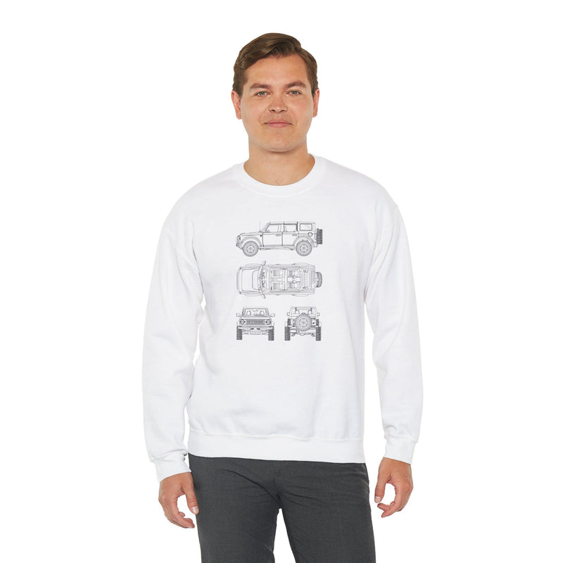 6th Gen Blueprints Sweatshirt - StickerFab