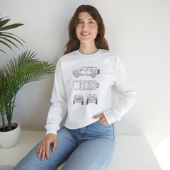 6th Gen Blueprints Sweatshirt - StickerFab