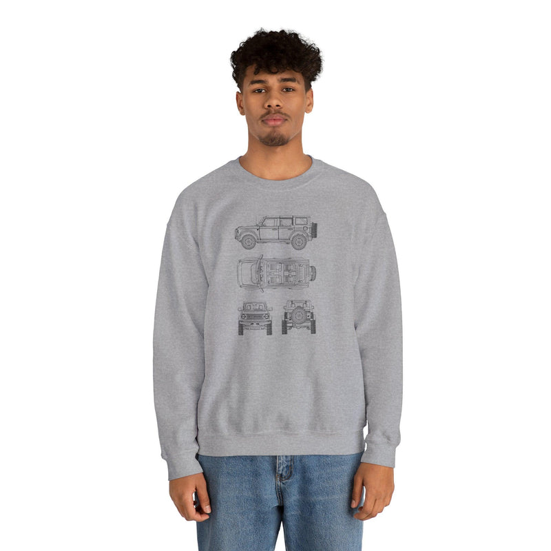 6th Gen Blueprints Sweatshirt - StickerFab