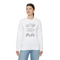 6th Gen Blueprints Sweatshirt - StickerFab