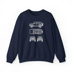 6th Gen Blueprints Sweatshirt - StickerFab