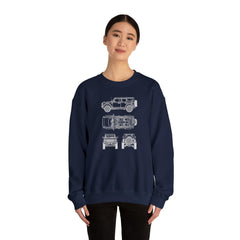 6th Gen Blueprints Sweatshirt - StickerFab