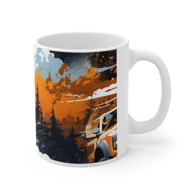 6th Gen Ceramic Mug 11oz - School Bus Yellow - StickerFab