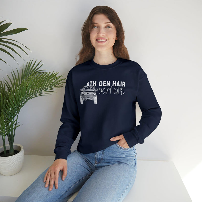 6th Gen Hair Don't Care Sweatshirt - StickerFab