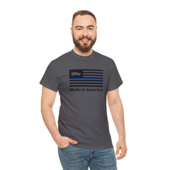 6th Gen Thin Blue Line Made in America Shirt - StickerFab