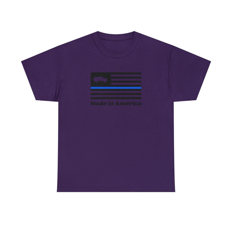 6th Gen Thin Blue Line Made in America Shirt - StickerFab