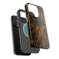 iPhone Magsafe Case - Badlands Topographic Design - StickerFab