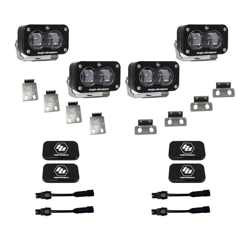 Baja Designs Dual SAE Fog Pocket Light Upgrade Kit - 2021+ Bronco Raptor - StickerFab