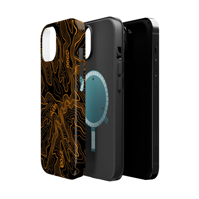 iPhone Magsafe Case - Badlands Topographic Design