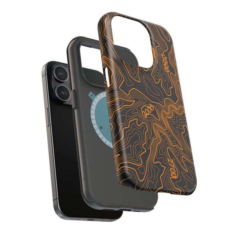 iPhone Magsafe Case - Badlands Topographic Design