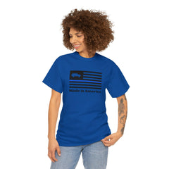 6th Gen Thin Blue Line Made in America Shirt - StickerFab