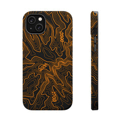 iPhone Magsafe Case - Badlands Topographic Design - StickerFab