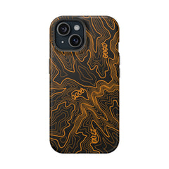 iPhone Magsafe Case - Badlands Topographic Design