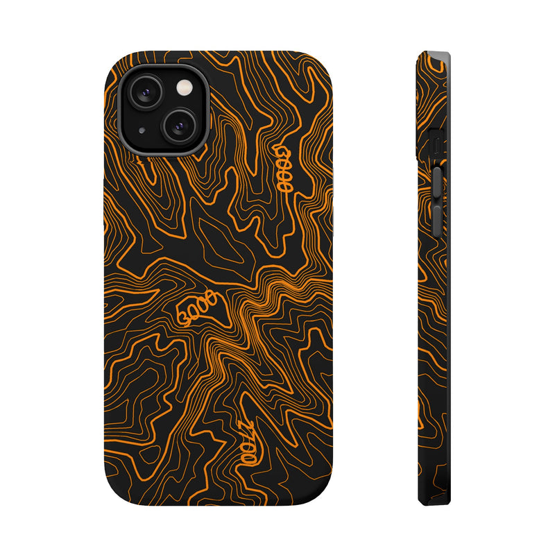 iPhone Magsafe Case - Badlands Topographic Design