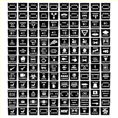 Printed Series Auxiliary Switch Labels (Upfitter) - 2017-2020 F-150 Raptor, 2017-2022 F-250 / F-350 Super Duty / 2024+ Grenadier - StickerFab