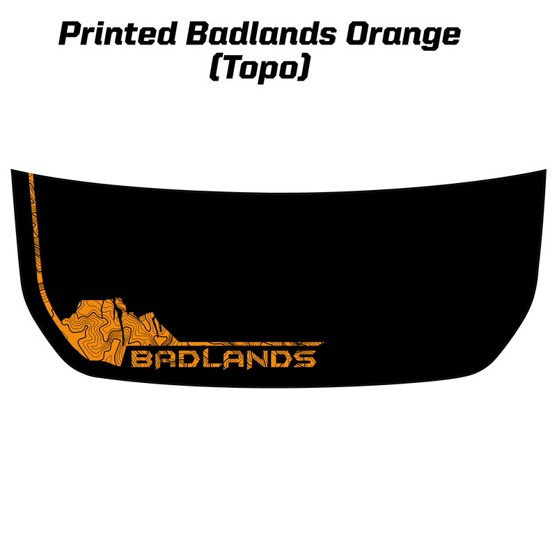 Badlands South Dakota Stealth Hood Overlay (Printed Series) - 2021+ Bronco - StickerFab