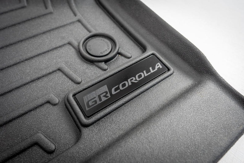 GR Corolla Emblem Inserts for Weathertech Floor Mats (Single) - 2023+ GR Corolla - StickerFab